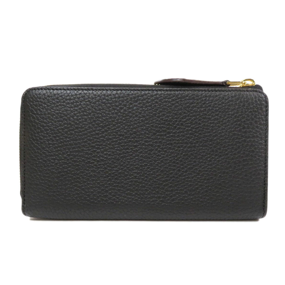 Louis Vuitton Long Wallet Comet Taurillon Portefeuille leather Black